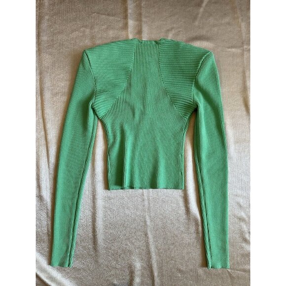 Express Mint V-Neck Sweater - Picture 11 of 13